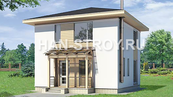 Проект дома из газобетона 105 м² в Красноярске